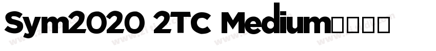 Sym2020 2TC Medium字体转换